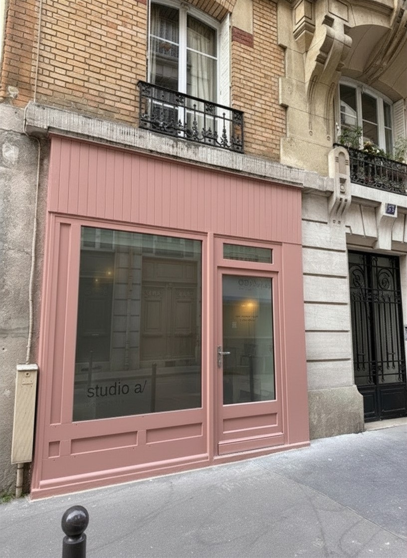 Vitrine studio a/ — 55 rue Letellier, 75015 Paris